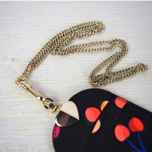 NWT Kate Spade Spencer Cherries Lanyard ID Holder - Picture 4 of 5